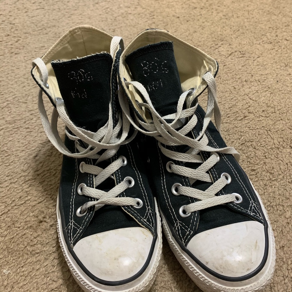 black high top converse